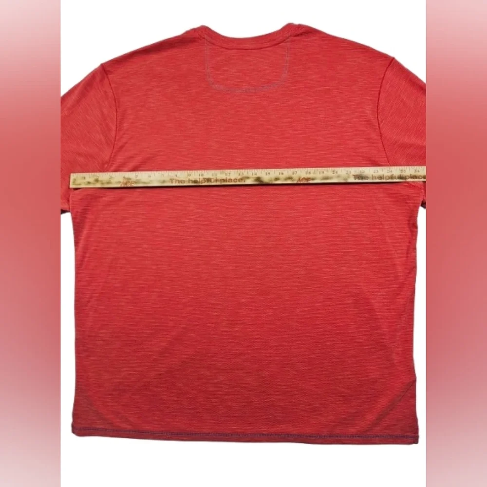 Tommy‎ Bahama Shirt Mens Medium Red Tencel Lyocell Short Sleeve Ventilated